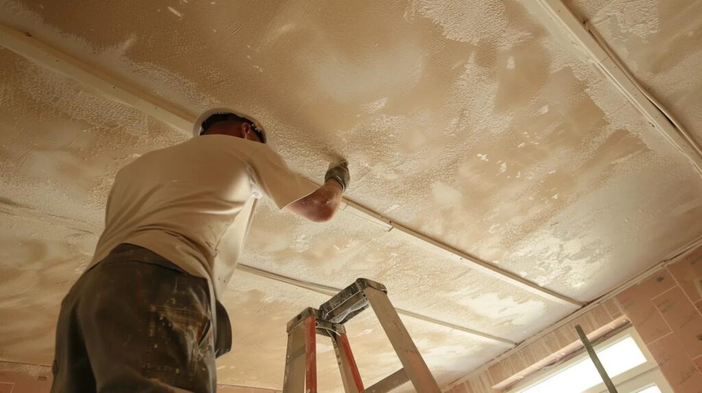 ongoing Asbestos Popcorn Ceiling Removal
